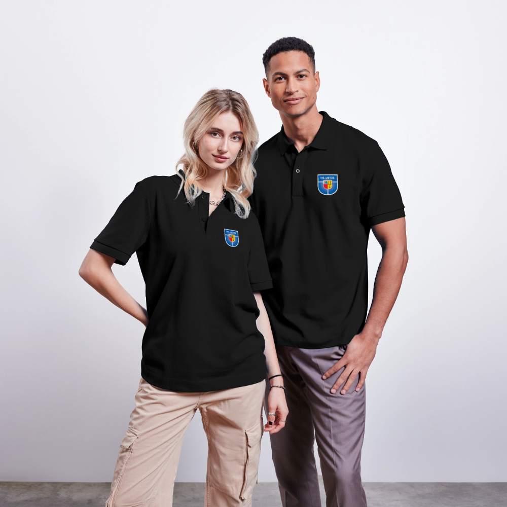 VfL Uetze Unisex Bio-Poloshirt - Schwarz