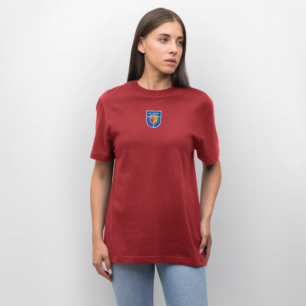 VfL Uetze Relaxed Fit Unisex Bio-T-Shirt (schwer) - Erdrot