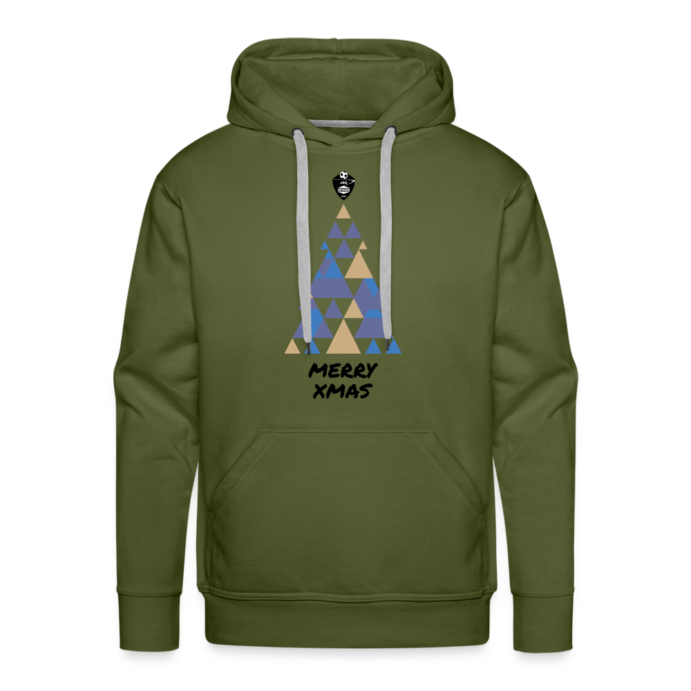 JSG Aus Kicker XMAS Männer Premium Hoodie - Olivgrün