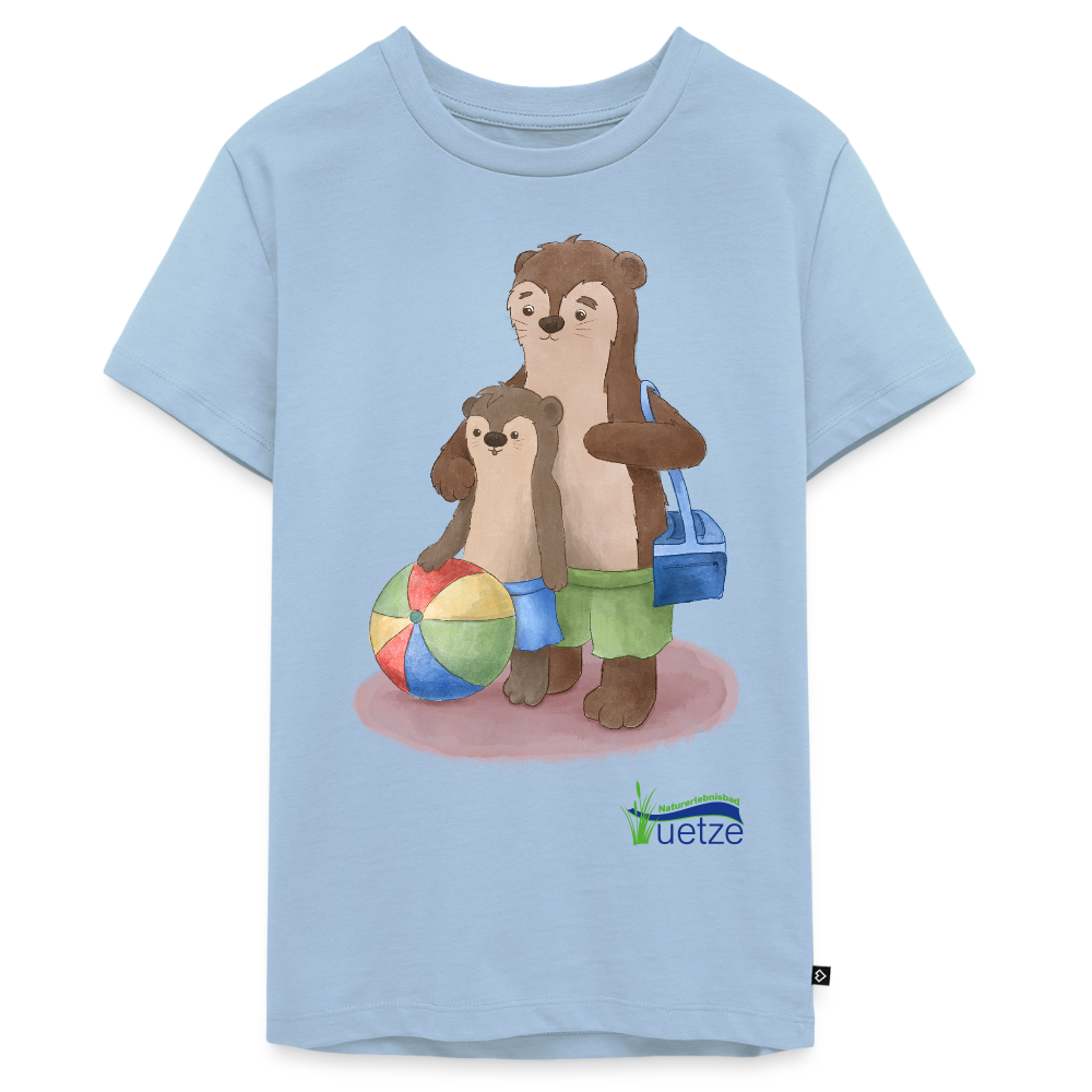 Naturbad Uetze Teenie-T-Shirt "Otterpapa" (146-164) - Hellblau