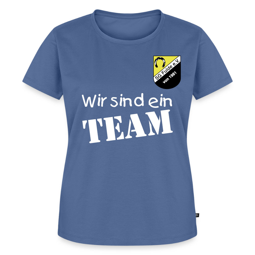 Fussball Mama - Wir sind ein TEAM Fulde Damen T-Shirt - Taubenblau