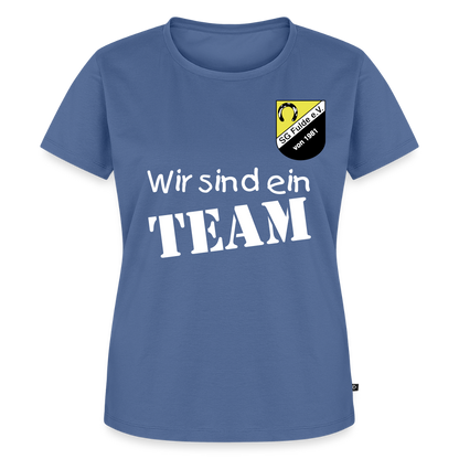 Fussball Mama - Wir sind ein TEAM Fulde Damen T-Shirt - Taubenblau