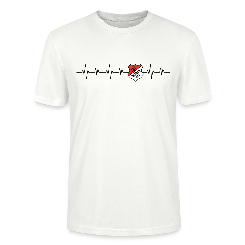 TSV Cornau Unisex Bio T-Shirt heartbeat - Weiß