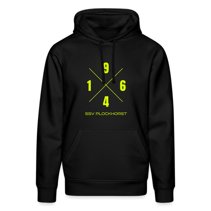 SSV Plockhorst Unisex Bio-Hoodie 1964 flex - Schwarz