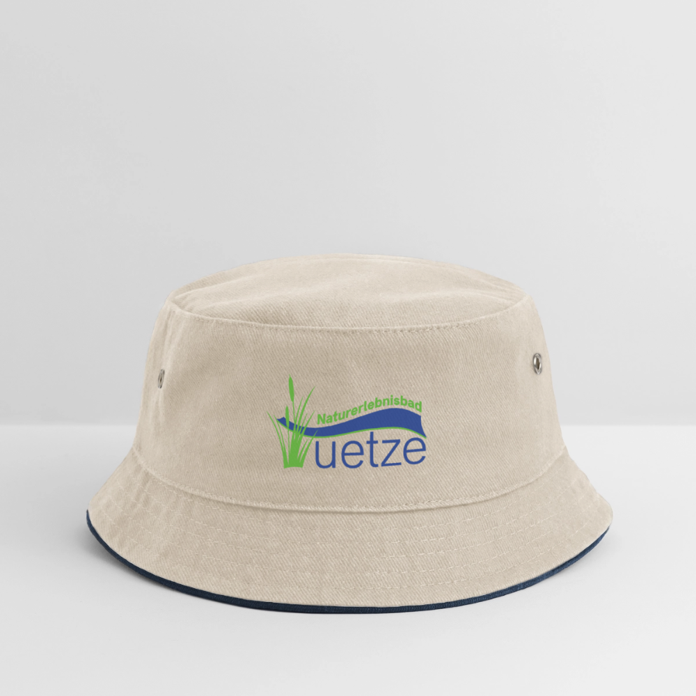 Naturbad Uetze Kinder Fischerhut - Natur/Navy