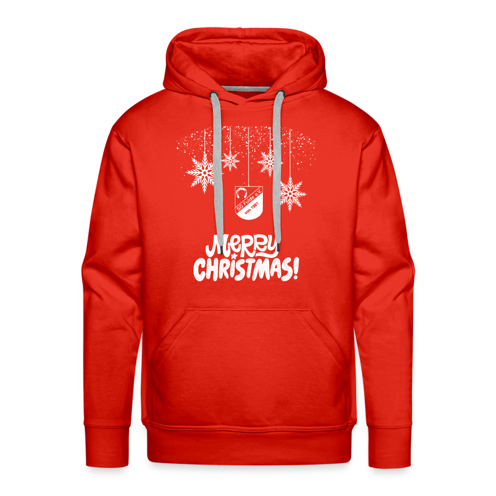 SG Fulde Merry Christmas unisex Premium Hoodie - Rot