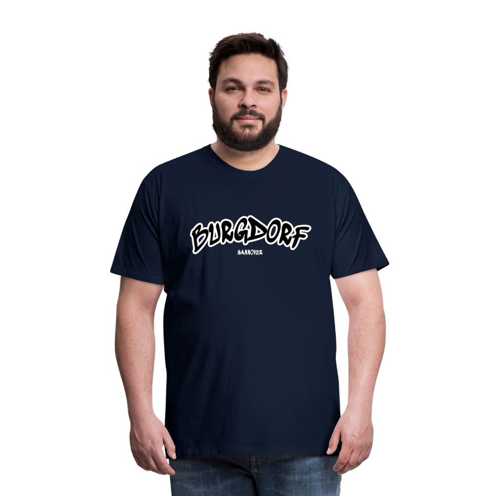 Burgdorf Hannover Premium T-Shirt Flexdruck - Navy