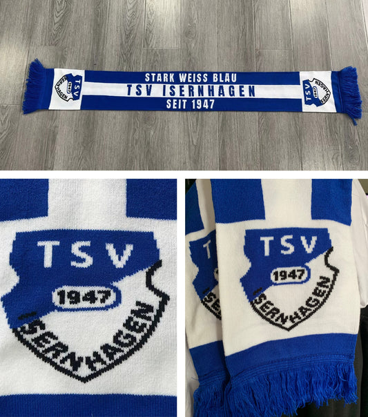 TSV Isernhagen Fanschal - Stark weiss blau Edition