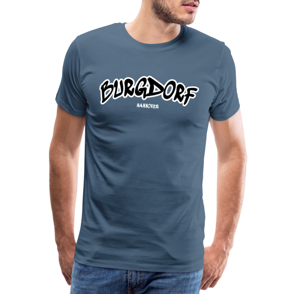 Burgdorf Hannover Premium T-Shirt Flexdruck - Blaugrau