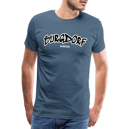 Burgdorf Hannover Premium T-Shirt Flexdruck - Blaugrau