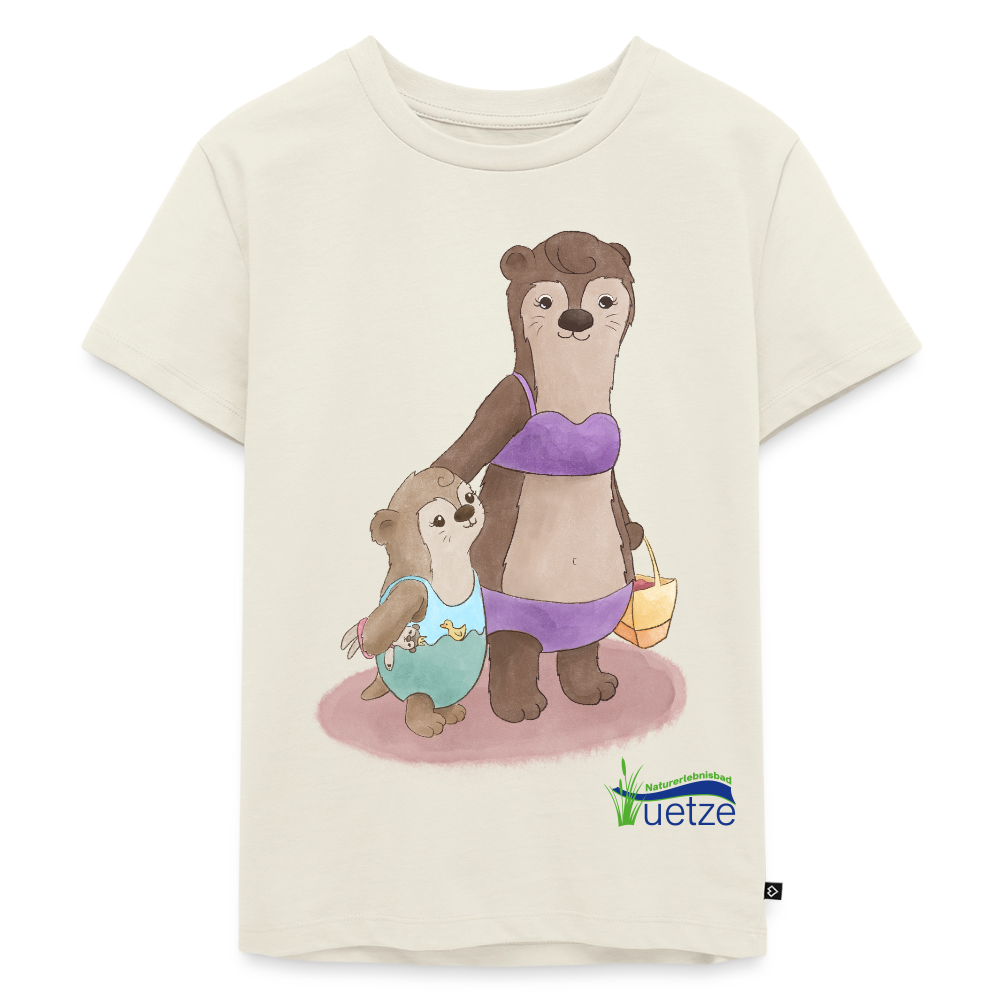 Naturbad Uetze Kinder T-Shirt "Ottermama" (98-140) - Naturweiß