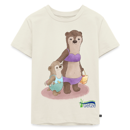 Naturbad Uetze Kinder T-Shirt "Ottermama" (98-140) - Naturweiß