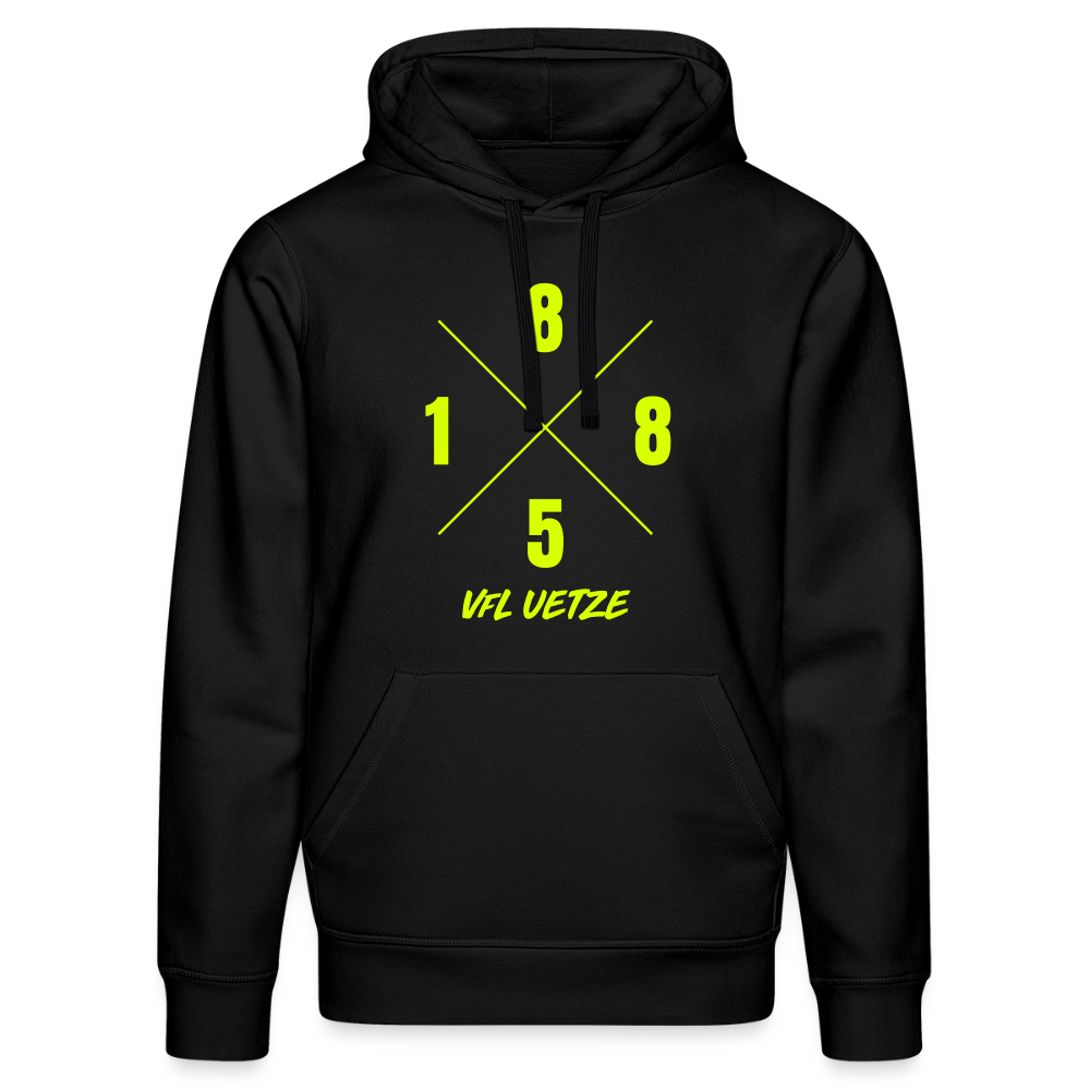 VfL Uetze Premium Hoodie 1885 neongelb flex - Schwarz
