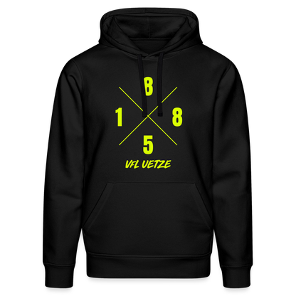 VfL Uetze Premium Hoodie 1885 neongelb flex - Schwarz