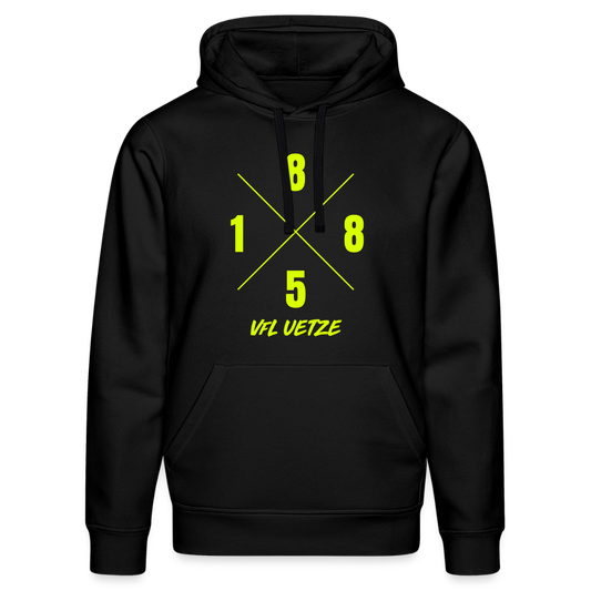 VfL Uetze Premium Hoodie 1885 neongelb flex - Schwarz