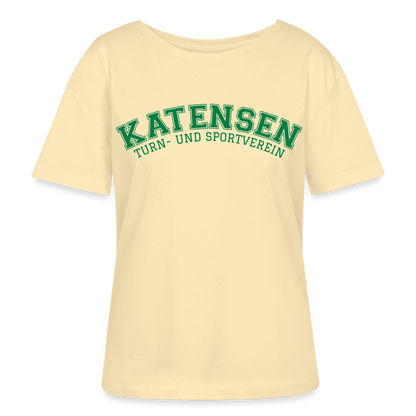 TSV Katensen Relaxed Rundhals Frauen Bio-T-Shirt "Collage" - Creme