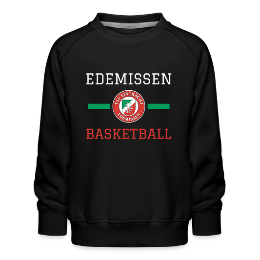 Kinder Premium Pullover TSV Edemissen - Schwarz