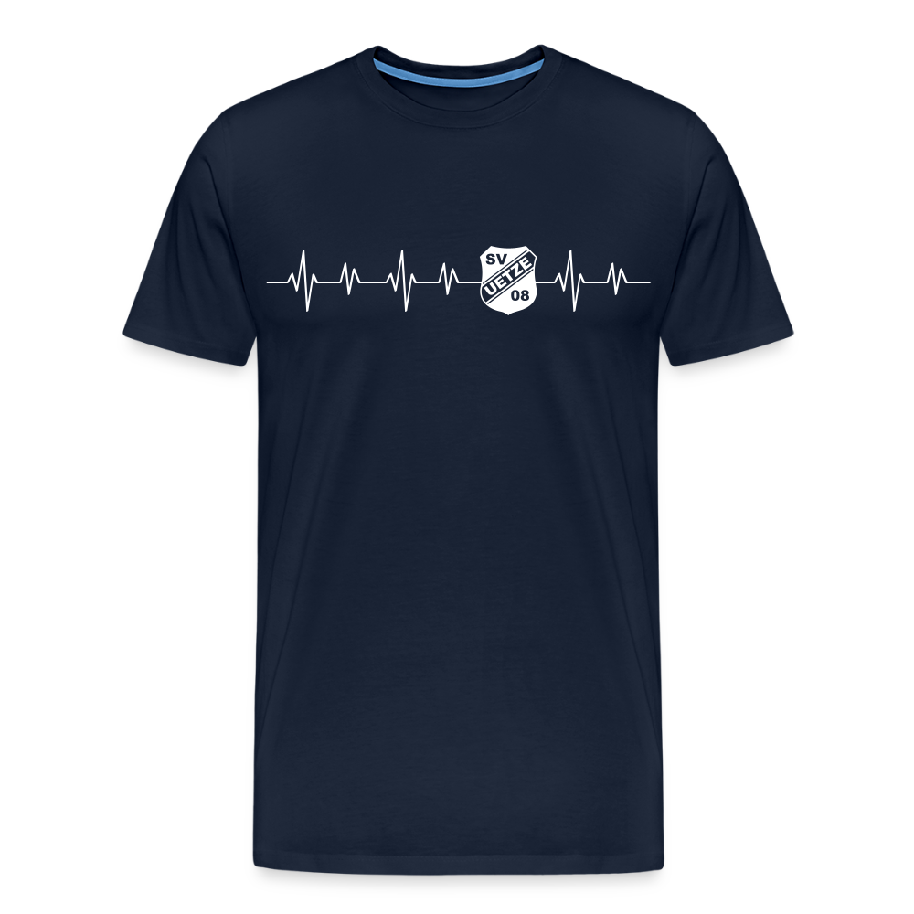 SV Uetze 09 Premium T-Shirt heartbeat - Navy