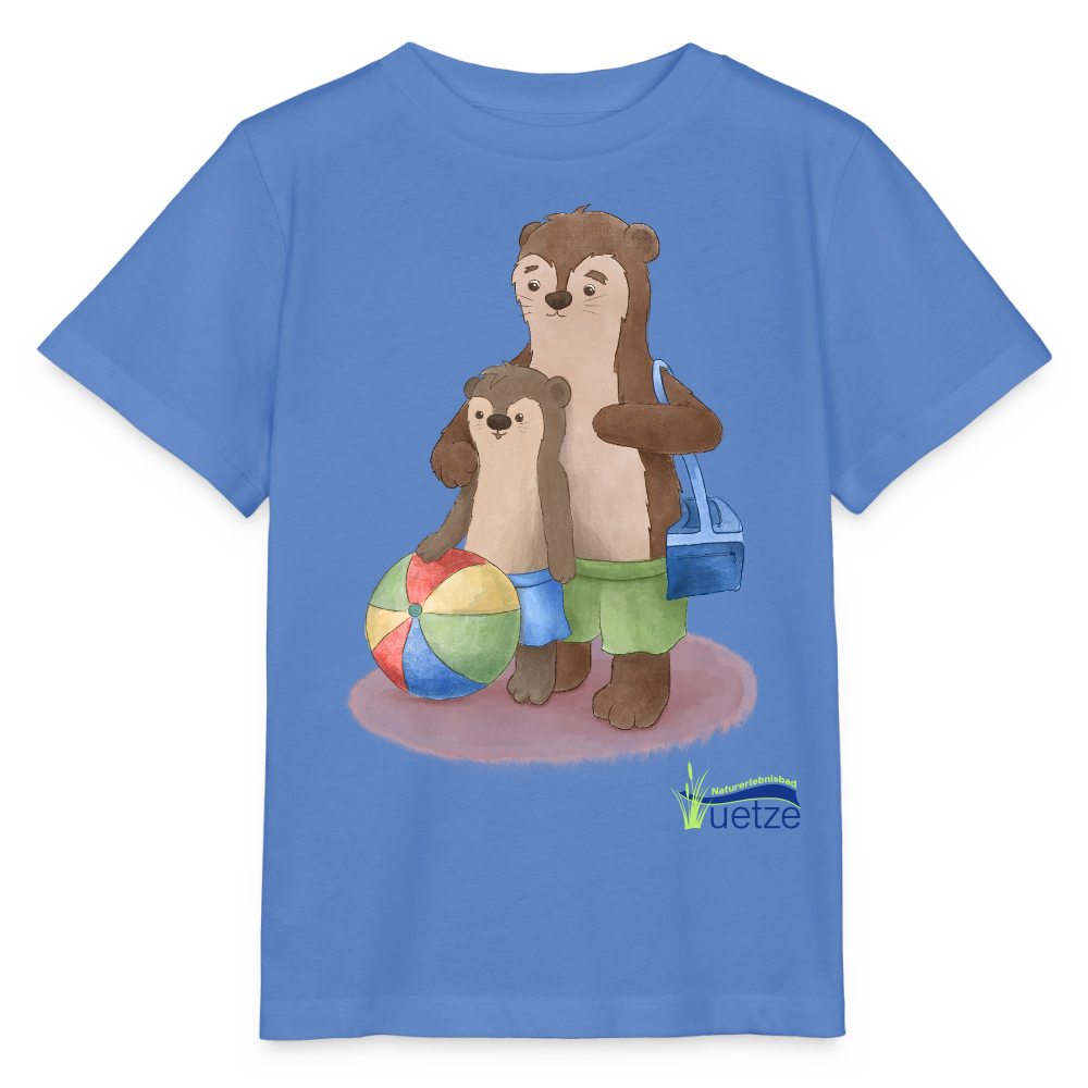 Naturbad Uetze Kinder T-Shirt "Otterpapa" (98-128) - Blau