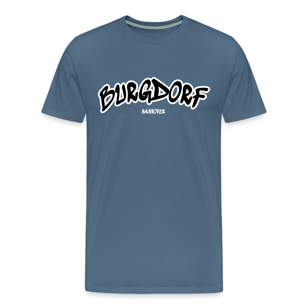 Burgdorf Hannover Premium T-Shirt Flexdruck - Blaugrau