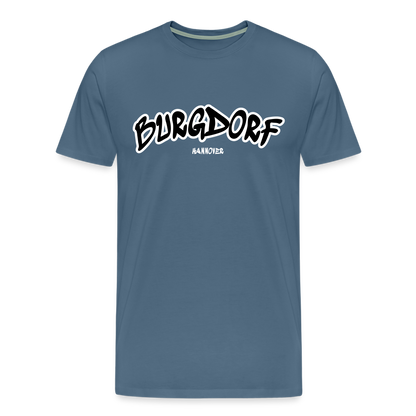 Burgdorf Hannover Premium T-Shirt Flexdruck - Blaugrau