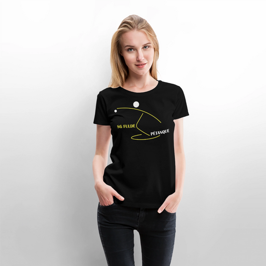SG Fulde Petanque Frauen Premium T-Shirt flex - Schwarz