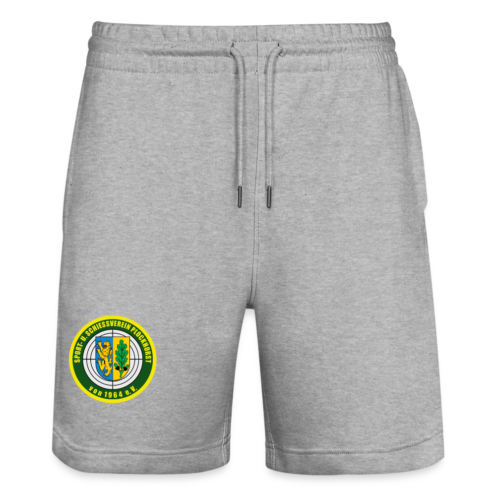 SSV Plockhorst Unisex Bio Joggingshorts Logo - Grau meliert