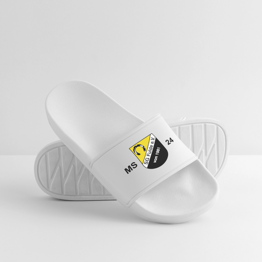 SG Fulde Personalisierte Badelatschen mit Initialen + Trikotnummer - Weiß