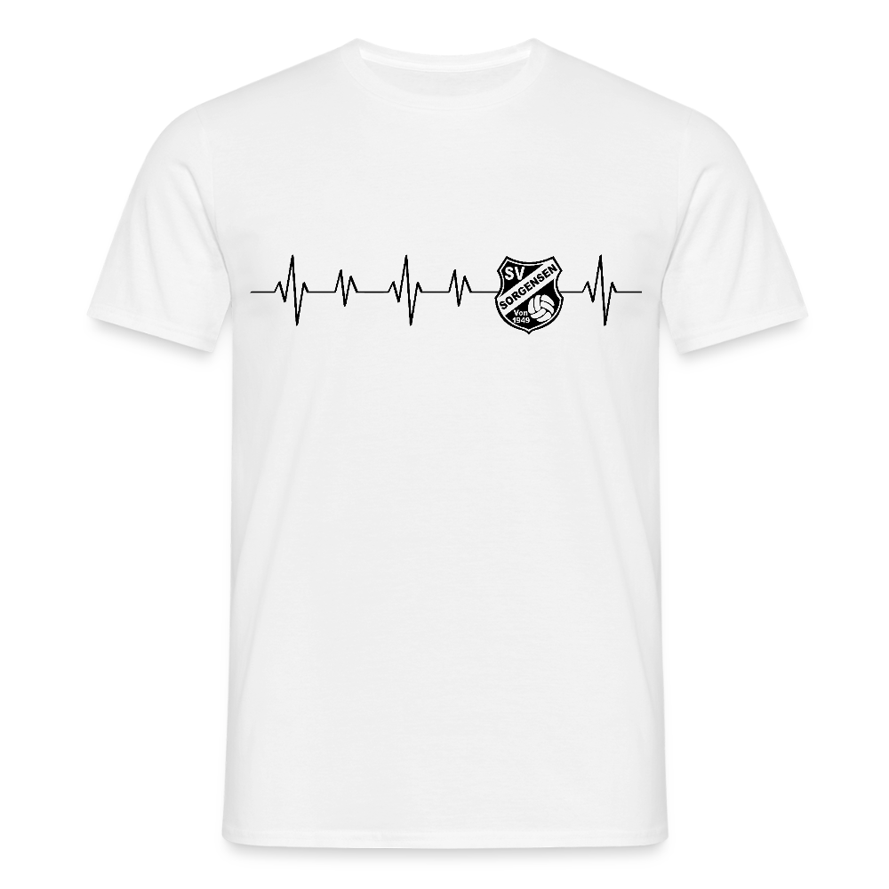 SV Sorgensen Premium T-Shirt heartbeat - Weiß