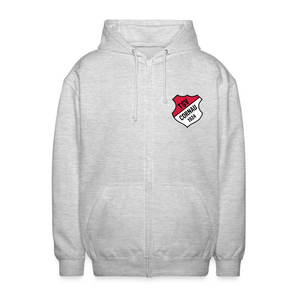 TSV Cornau Kapuzenjacke Logo flex - Hellgrau meliert