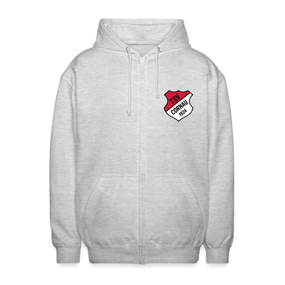 TSV Cornau Kapuzenjacke Logo flex - Hellgrau meliert