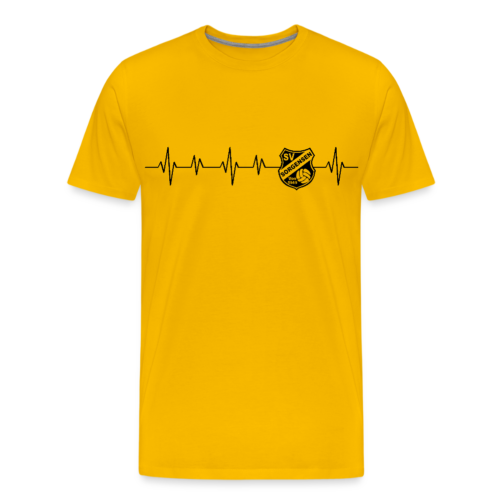 SV Sorgensen Premium T-Shirt heartbeat - Sonnengelb