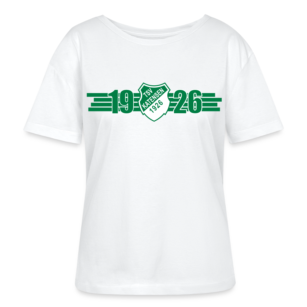 TSV Katensen Relaxed Rundhals Frauen Bio-T-Shirt "1926" - Weiß