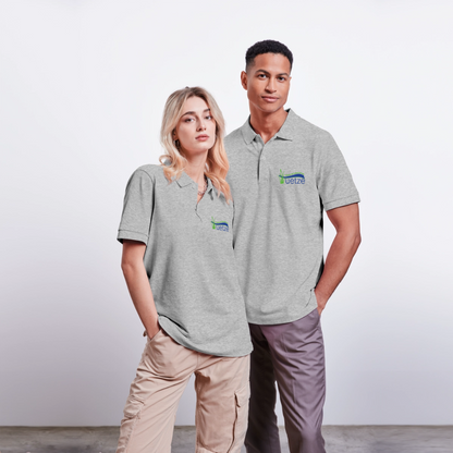 Naturbad Uetze Unisex Bio-Poloshirt - Grau meliert