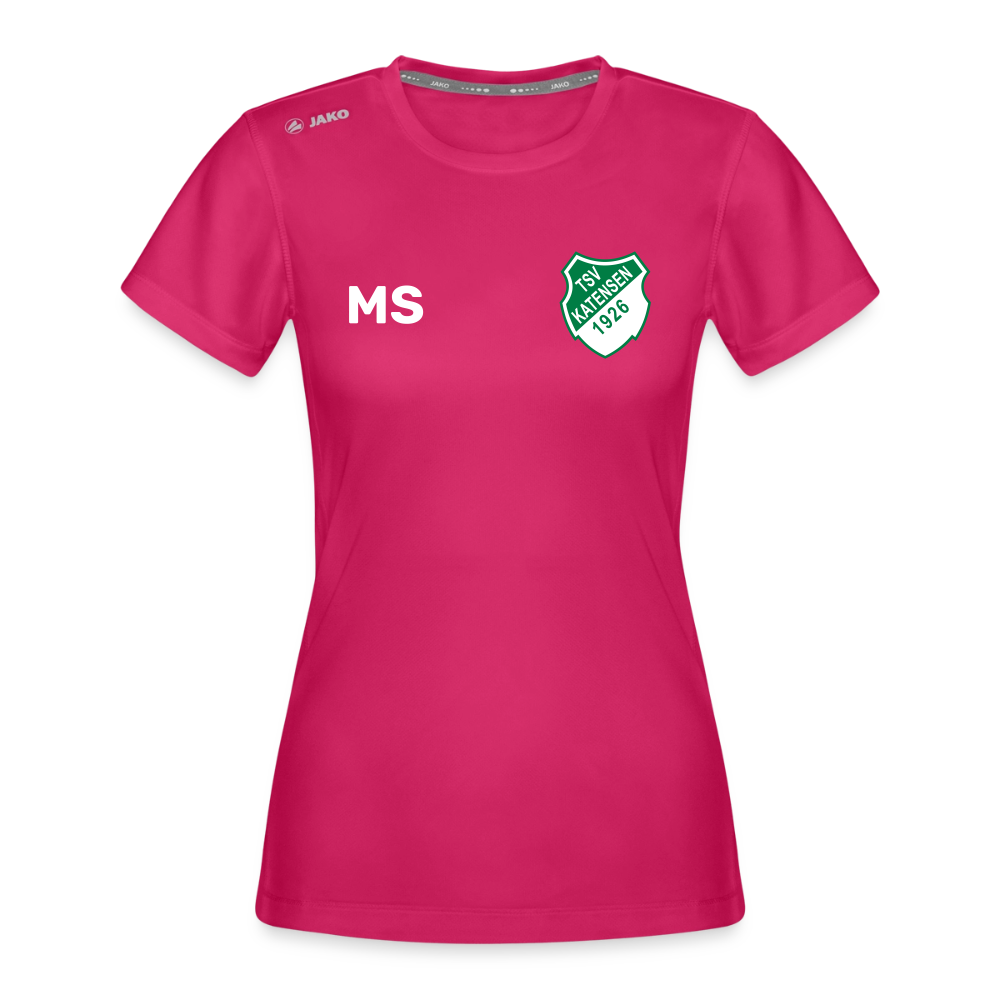 TSV Katensen JAKO Frauen Funktions-Shirt Run 2.0 (personalisierbar) - dunkles Pink