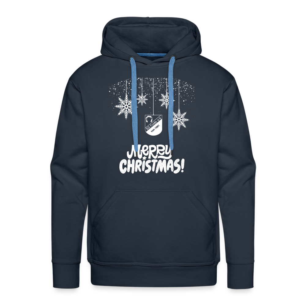 SG Fulde Merry Christmas unisex Premium Hoodie - Navy
