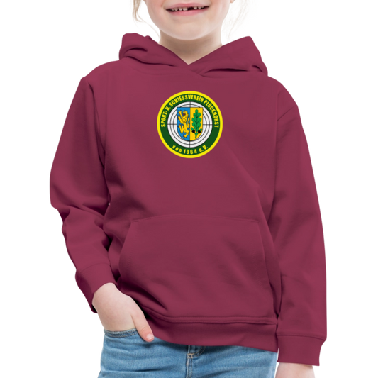 Logo Kinder Premium Hoodie - Bordeaux