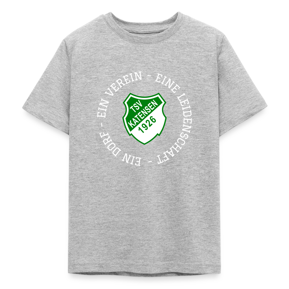 TSV Katensen Kinder T-Shirt "Ein Dorf" (Gr.134-164) - Grau meliert