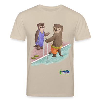 Naturbad Uetze Unisex Bio-T-Shirt "Otter" - Beige