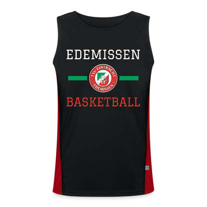 TSV Edemissen Funktions-Tank Top (Nr.5 - Bruland) - Schwarz/Rot