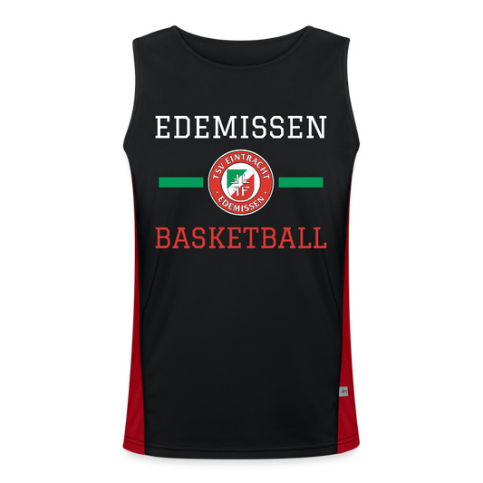 TSV Edemissen Funktions-Tank Top (Nr.5 - Bruland) - Schwarz/Rot