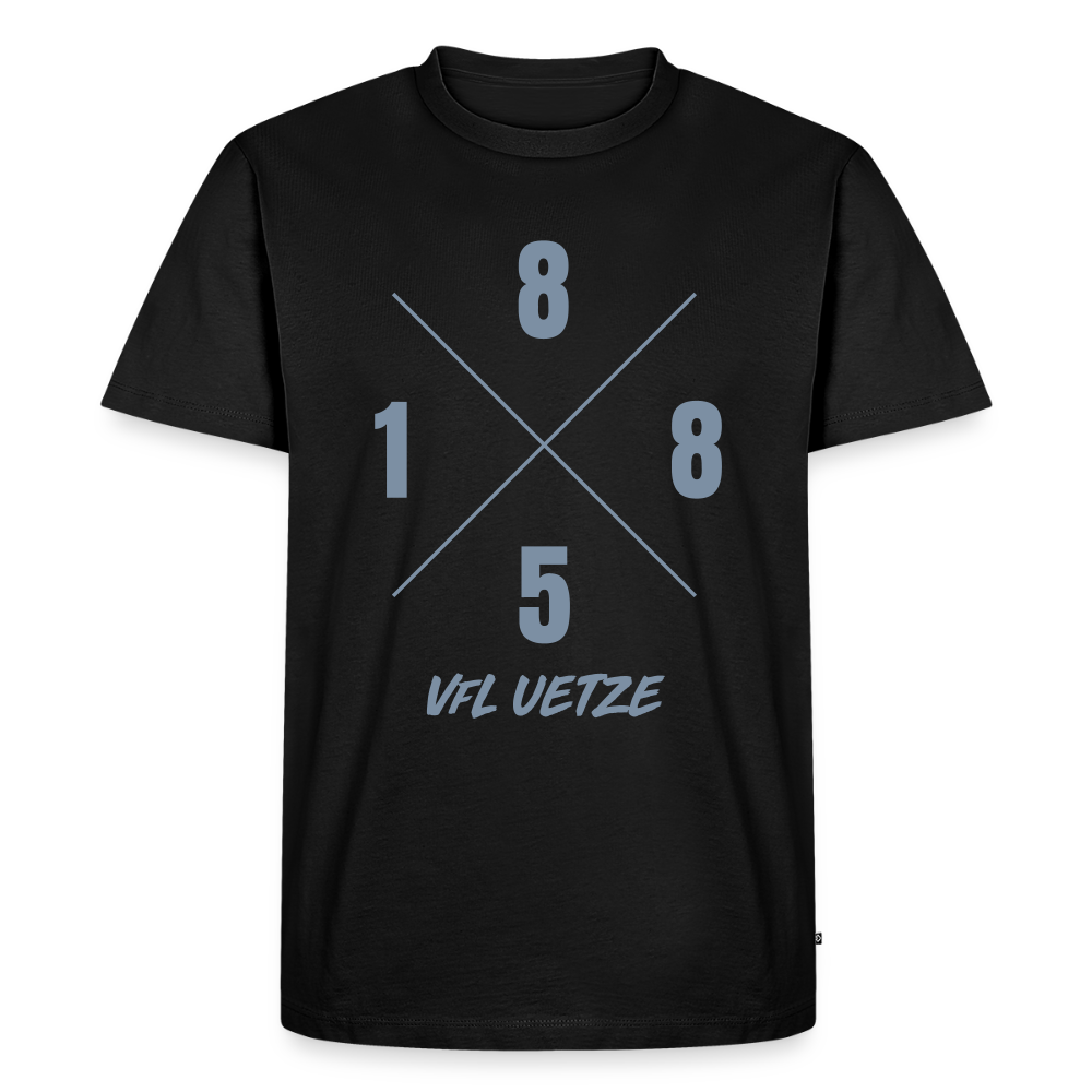 VfL Uetze unisex Premium T-Shirt 1885X flex silber - Schwarz