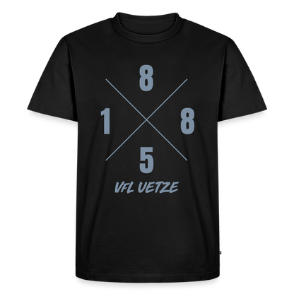 VfL Uetze unisex Premium T-Shirt 1885X flex silber - Schwarz