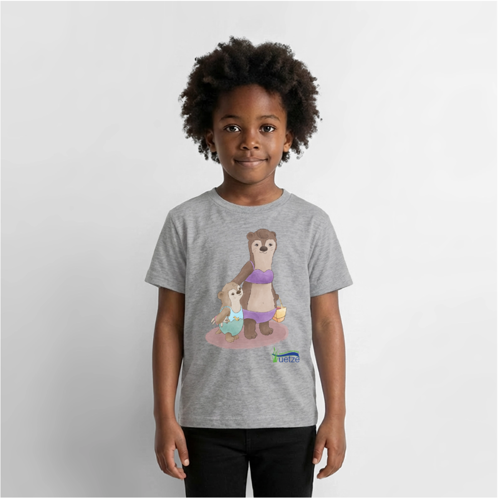 Naturbad Uetze Kinder T-Shirt "Ottermama" (98-140) - Grau meliert