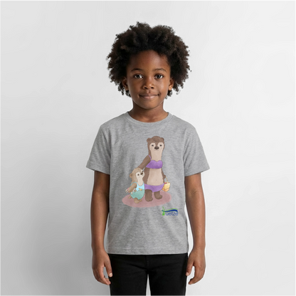 Naturbad Uetze Kinder T-Shirt "Ottermama" (98-140) - Grau meliert
