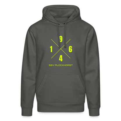 SSV Plockhorst Unisex Bio-Hoodie 1964 flex - Anthrazit