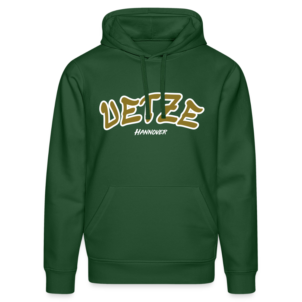 Uetze Hannover Gold Unisex Bio-Hoodie Flex - Flaschengrün