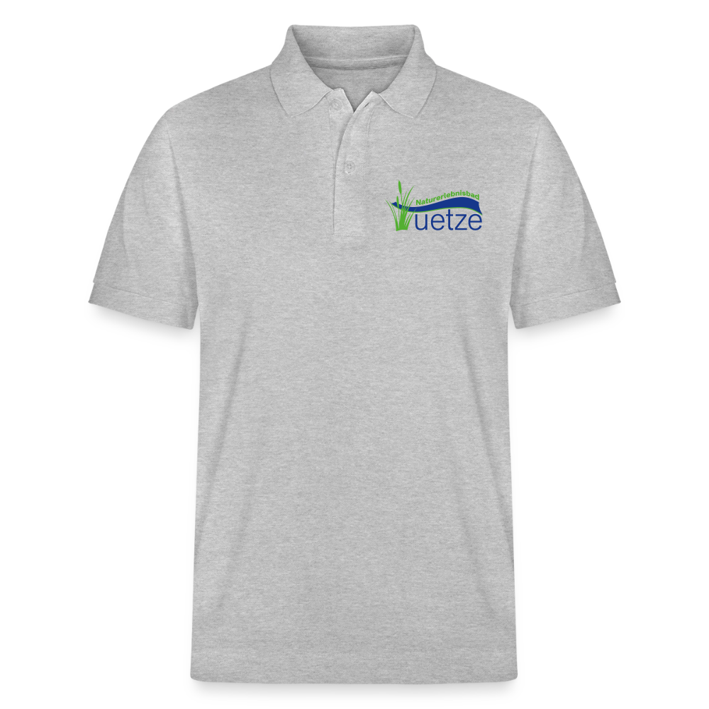 Naturbad Uetze Unisex Bio-Poloshirt - Grau meliert