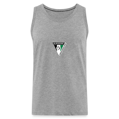 TSV Burgdorf Männer Premium Tank Top Flexdruck - Grau meliert