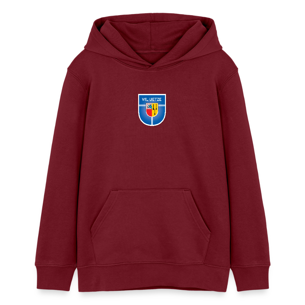 VfL Uetze Kinder Bio Hoodie - Burgunderrot